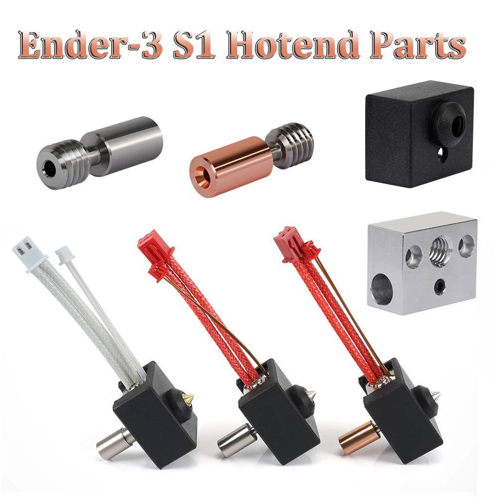 TOP 3D Printer Parts Ender-3 S1 Hotend Bimetal Heatbreak For Ender 3 S1 CR-10 Smart Pro Hot End Sprite Extruder Bi-metal Throat