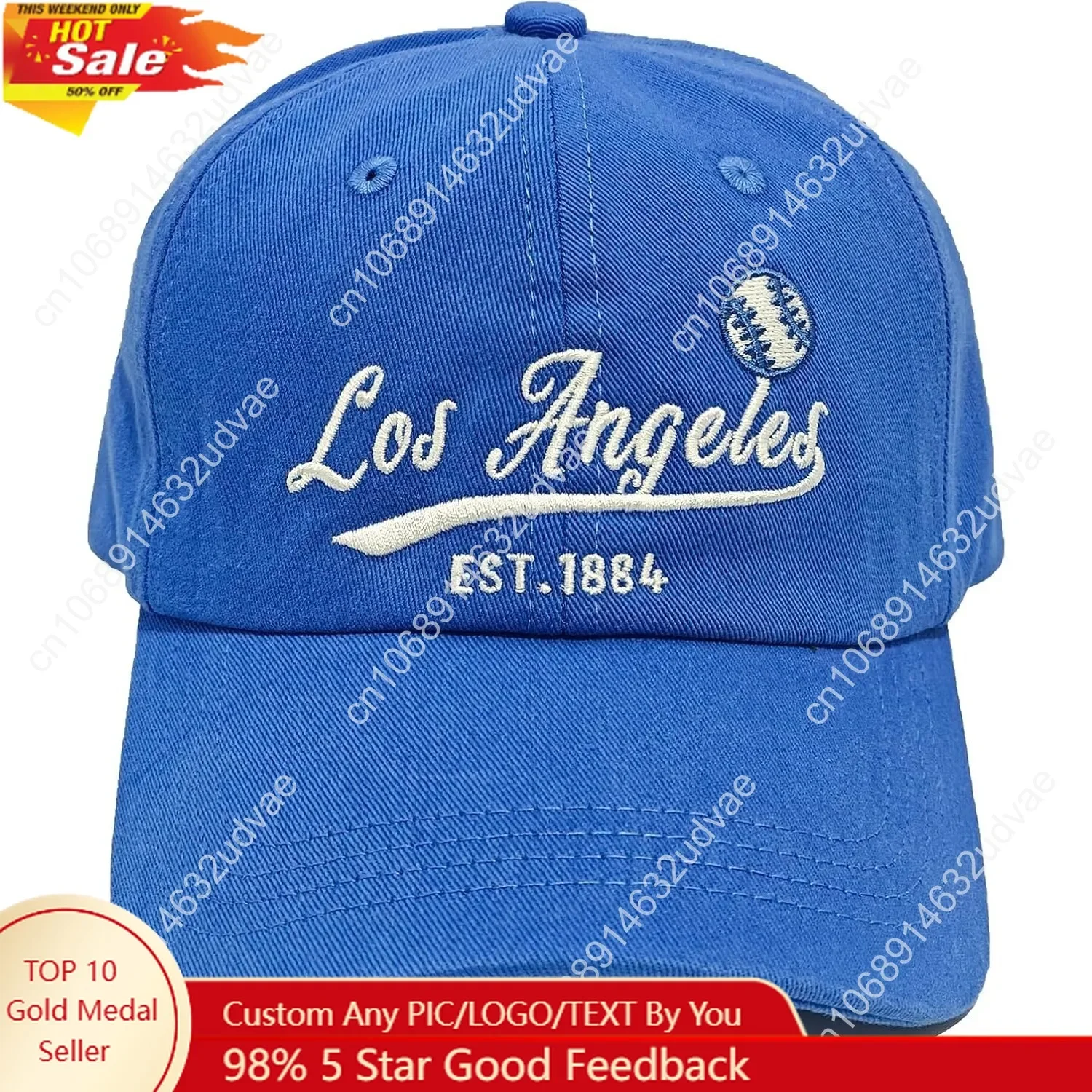 قبعة كاب كلاسيكية عتيقة مطرزة قبعة للرجال والنساء المراهقات قابلة للتعديل