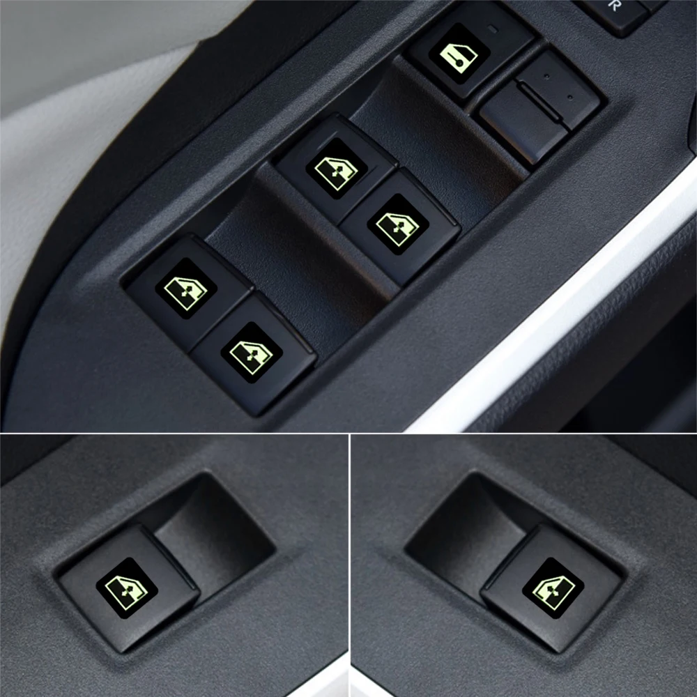 Car Luminous Sticker Multi-function Button For Saab 9-3 9-5 9000 93 900 95 aero 9 3 42250 42252 9-2x 9-4x 9-7x