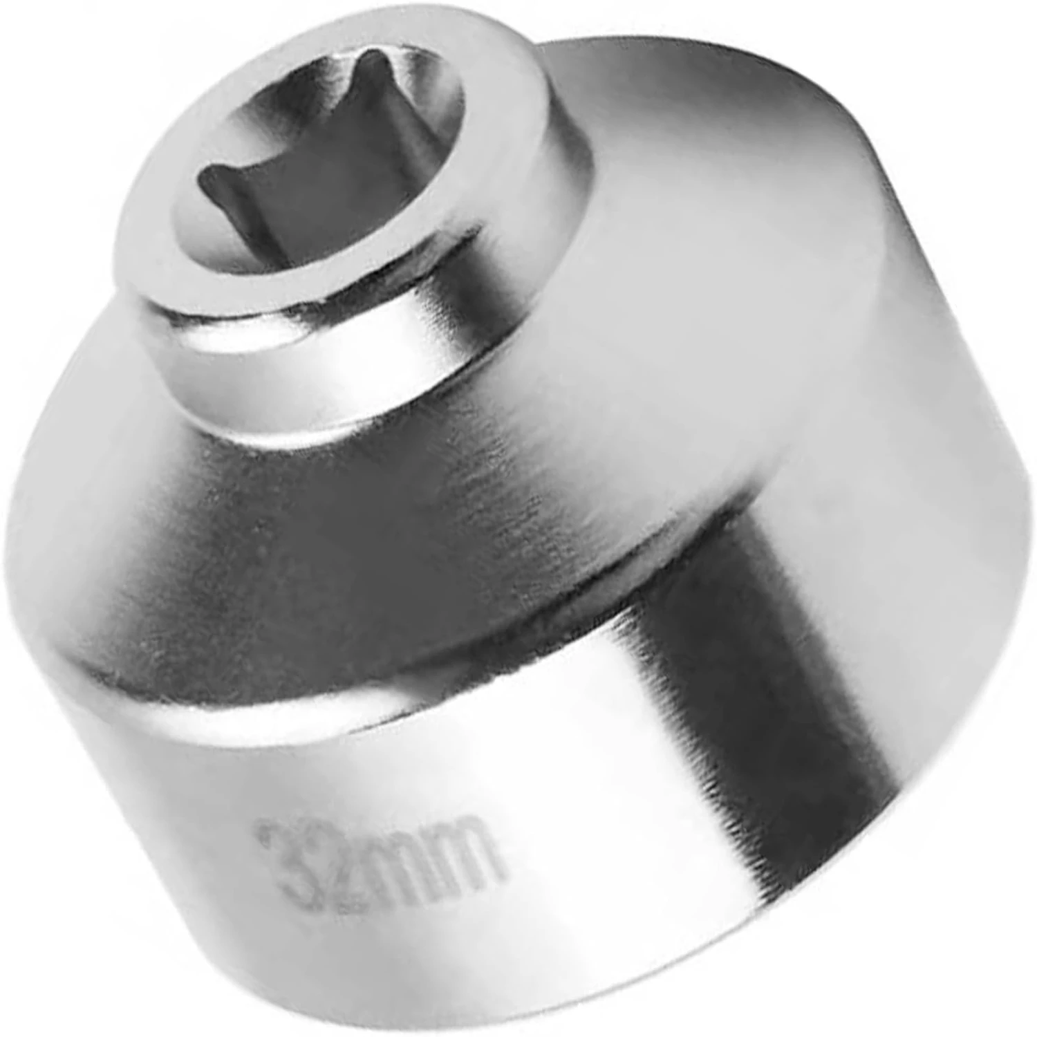 

1 ¼" Low Oil Filter Wrench Socket for 2.2L GM Ecotec Engines,32mm 6-Point Socket,/8" Drive Oil Filter Removal Tool (Silver)