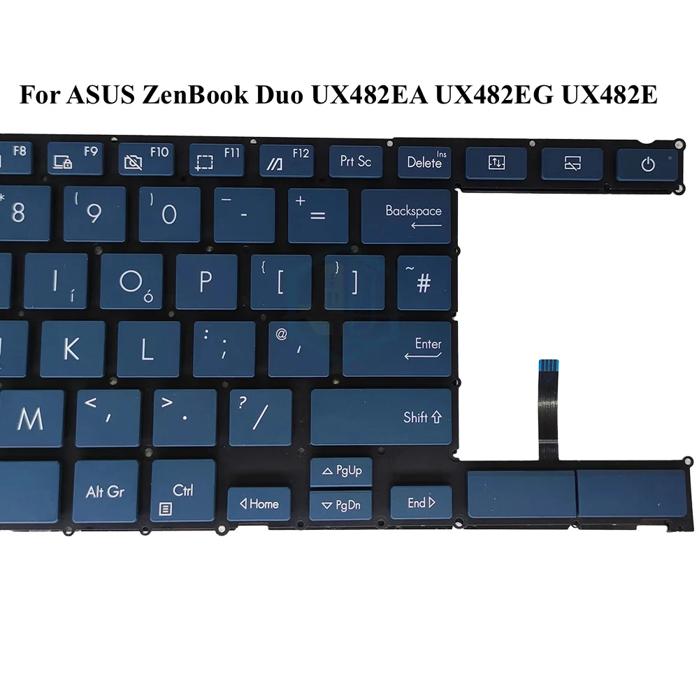 Imagem -02 - Teclado Retroiluminado Inglês Britânico para Asus Zenbook Duo 14 Ux482ea Ux482eg Ux482e Ux482ear Ux482egr Bv1us13