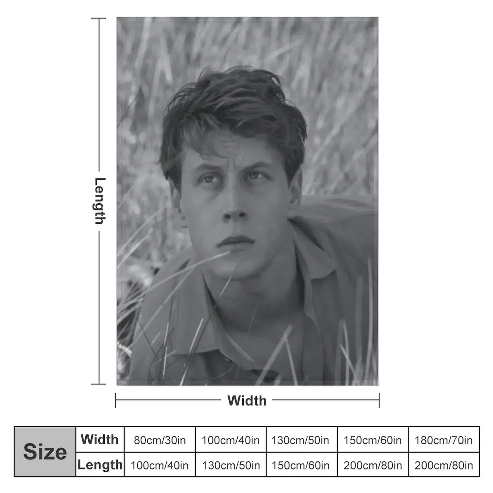 George Mackay Black and White Throw Blanket Personalized Gift Stuffeds For Sofa Thin christmas gifts Blankets