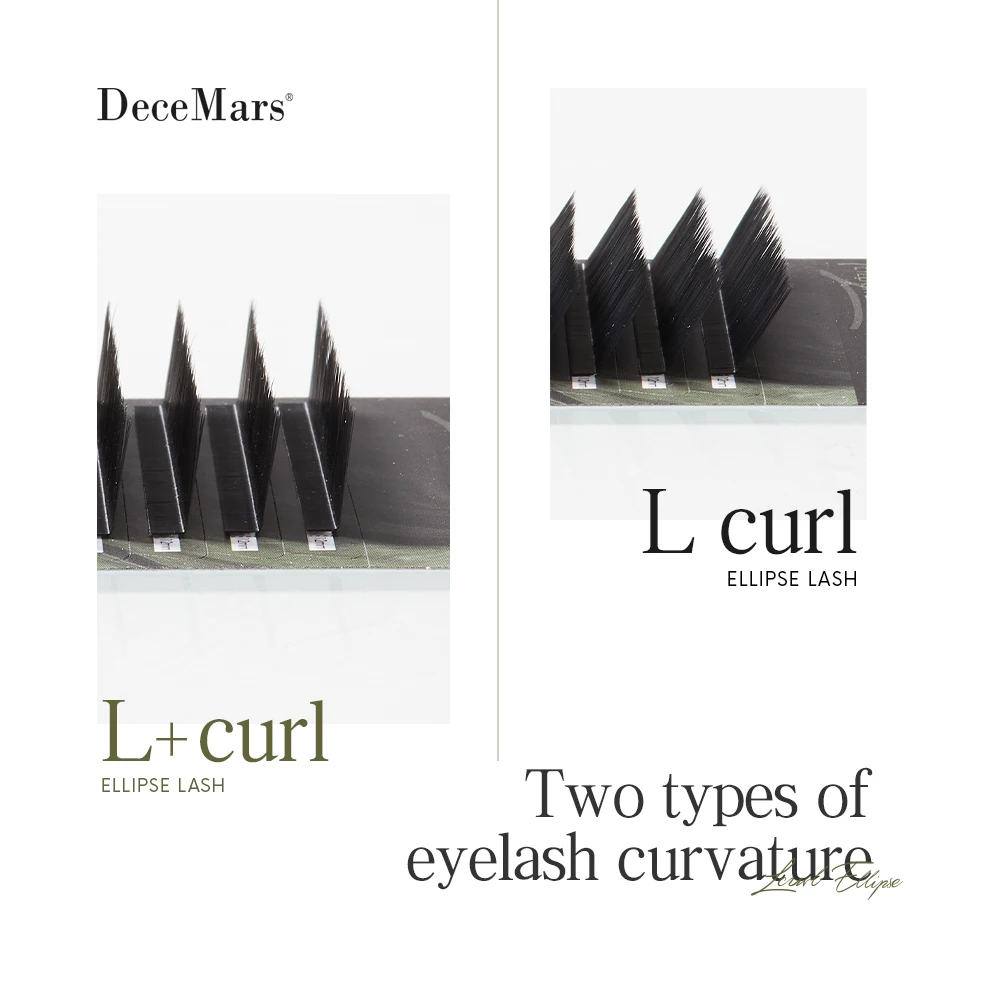 DeceMars L/L+ Curl Ellipse Lash 12-rij/lade