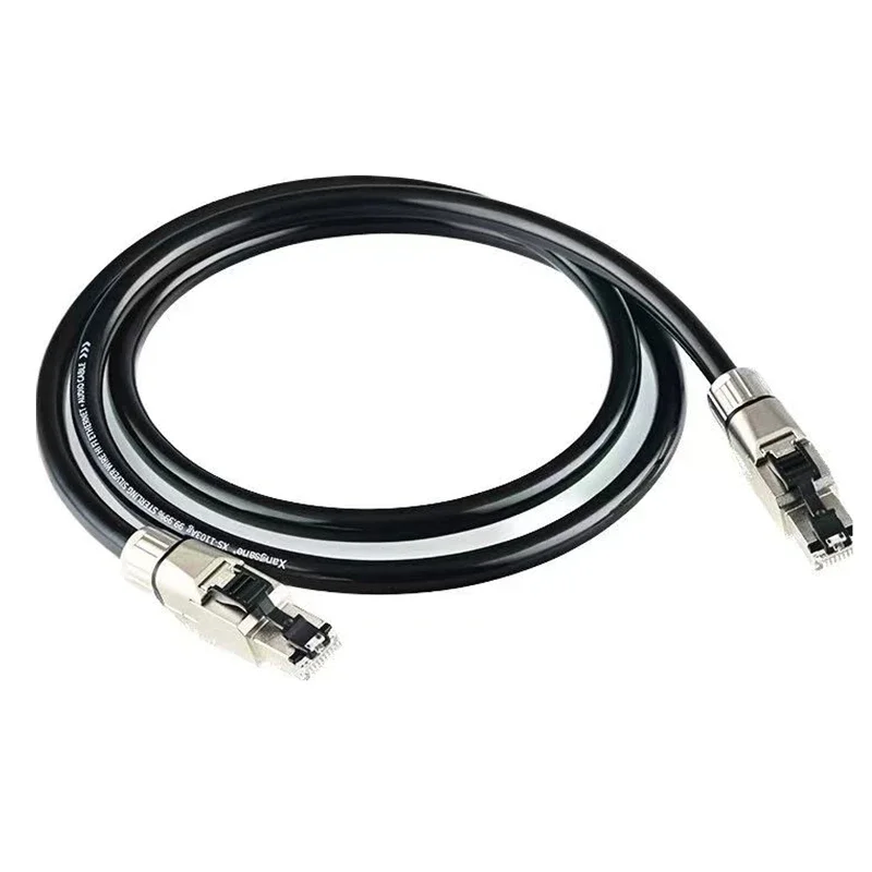 

Hi-end Sterling Silver CAT 8 Network Cable 10 Gigabit Speed 40Gbps 2000MHz HiFi Audio RJ45 Ethernet Line