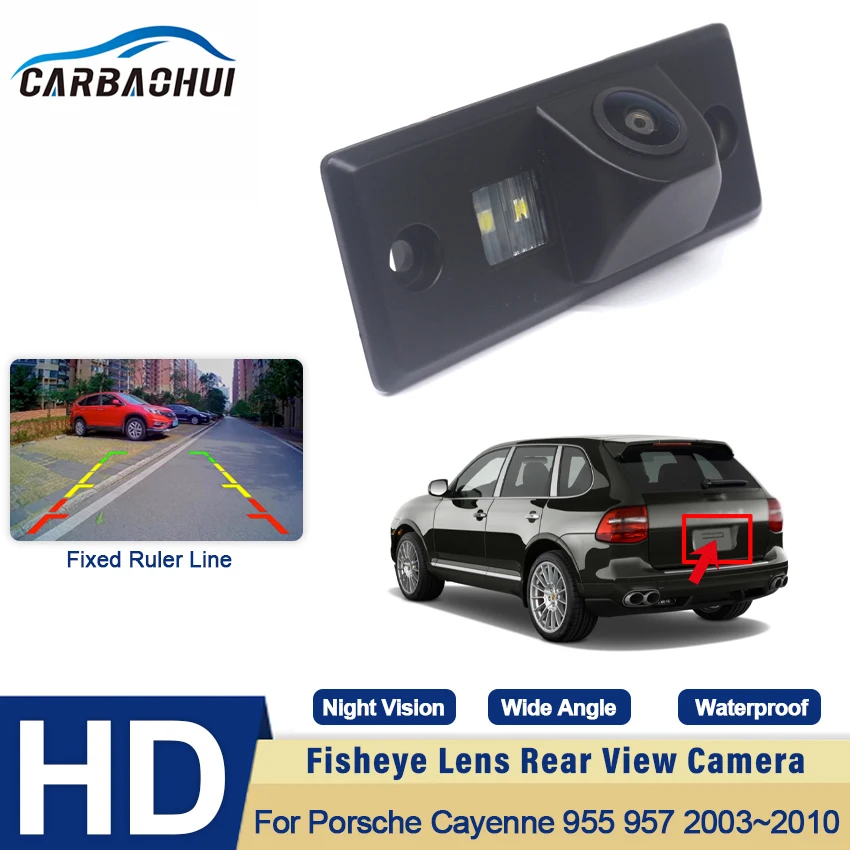 

Car Rearview Rear View Camera Backup Back Parking Auto Full HD CCD CAM Accessories Kit For Porsche Cayenne 955 957 2003~2010