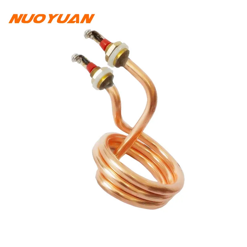 220v Copper Heater 1.2KW Electric Spiral Immersion Water Tubular Heating Element for Kettle/Tank