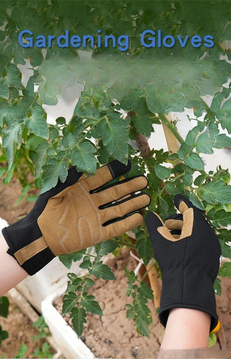 Gardening Gloves Anti Slip Wear Resistant Stab Proof with Touchscreen for Outdoor Labor and Plant Care