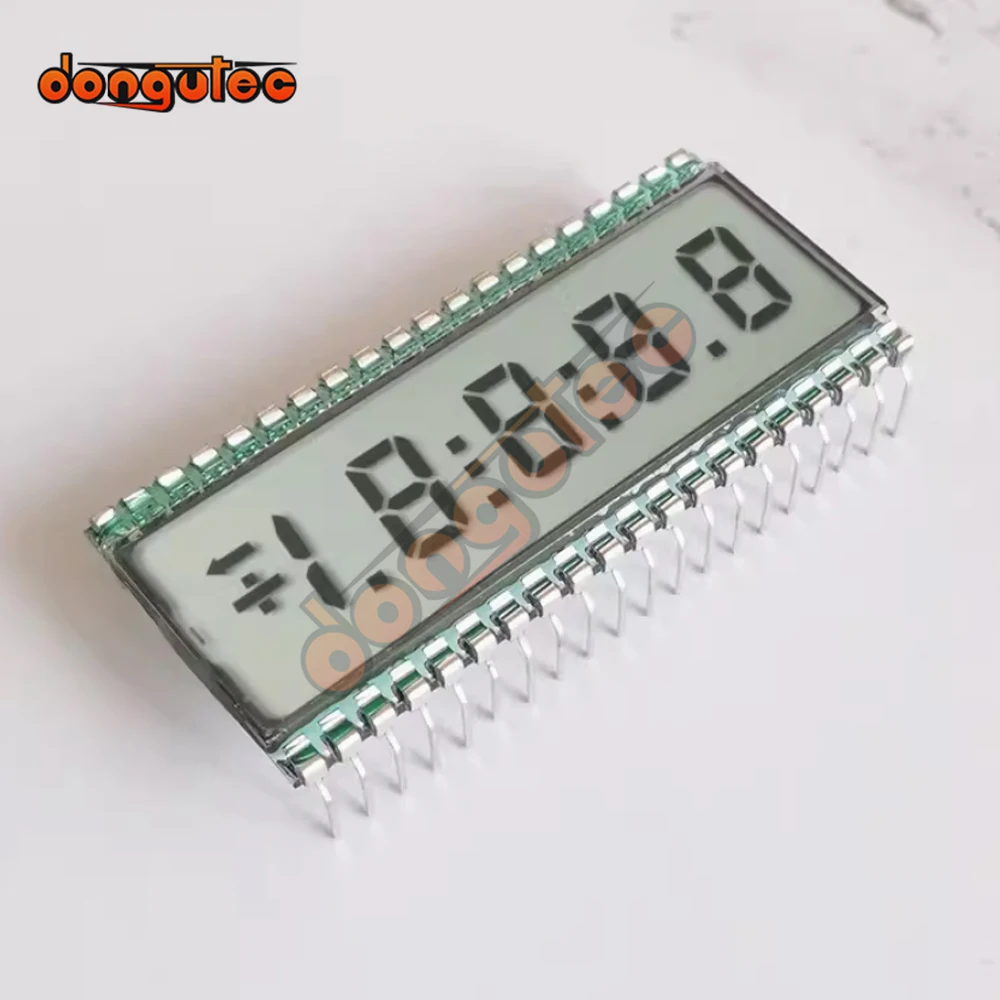 40PIN TN Positive 4-1/2 Digits Segment LCD Panel Wide Temperature Static Drive Screen No Backlight 3V 5V