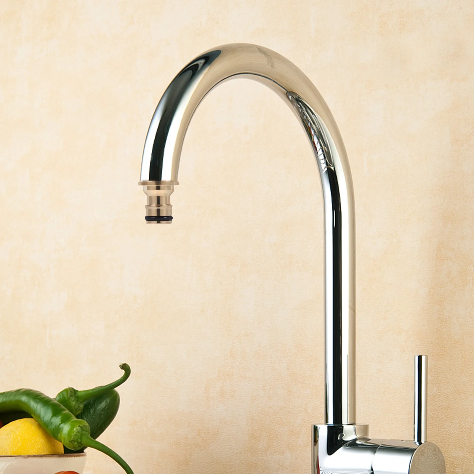 

2Pcs Universal Copper Adapter Quick Coupling Leak Proof Faucet Nozzle Connector for Garden Hose Water Hose Fitting