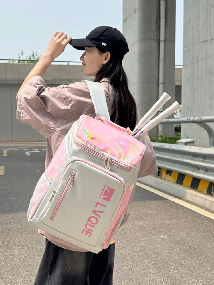 large-capacity-badminton-racket-bag-women's-outdoor-sports-backpack-tennis-racquet-bag-with-independent-shoe-compartment