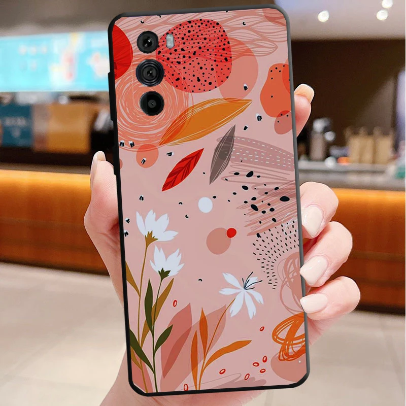 

Flower Phone Case For Motorola Edge 60 50 40 Pro 60 50 40 30 Ultra Neo Fusion Moto G Play G Stylus G Carcasas