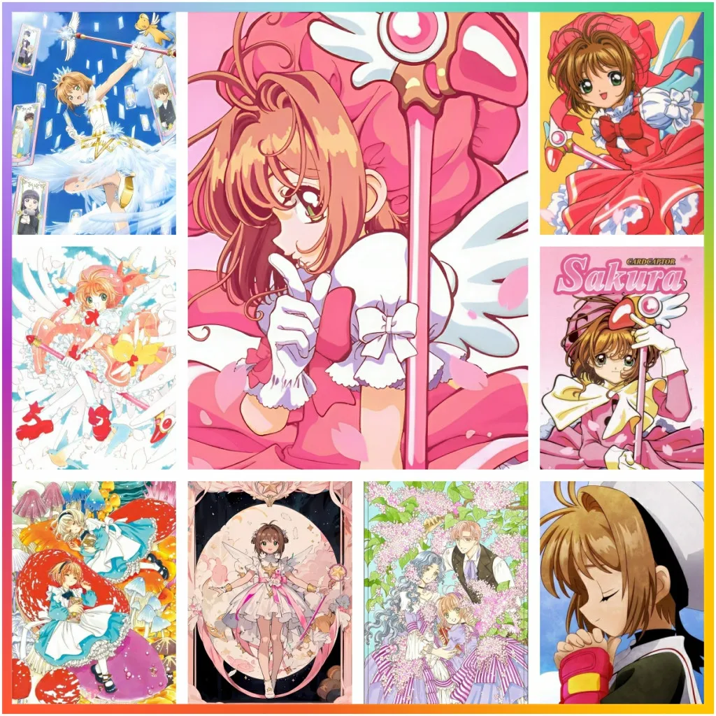 C-Cardcaptor Sakura Anime Kawaii Cross Stitch Diamond Painting 5D DIY Art Pattern Puzzle Mosaic Embroidery Home Decor New