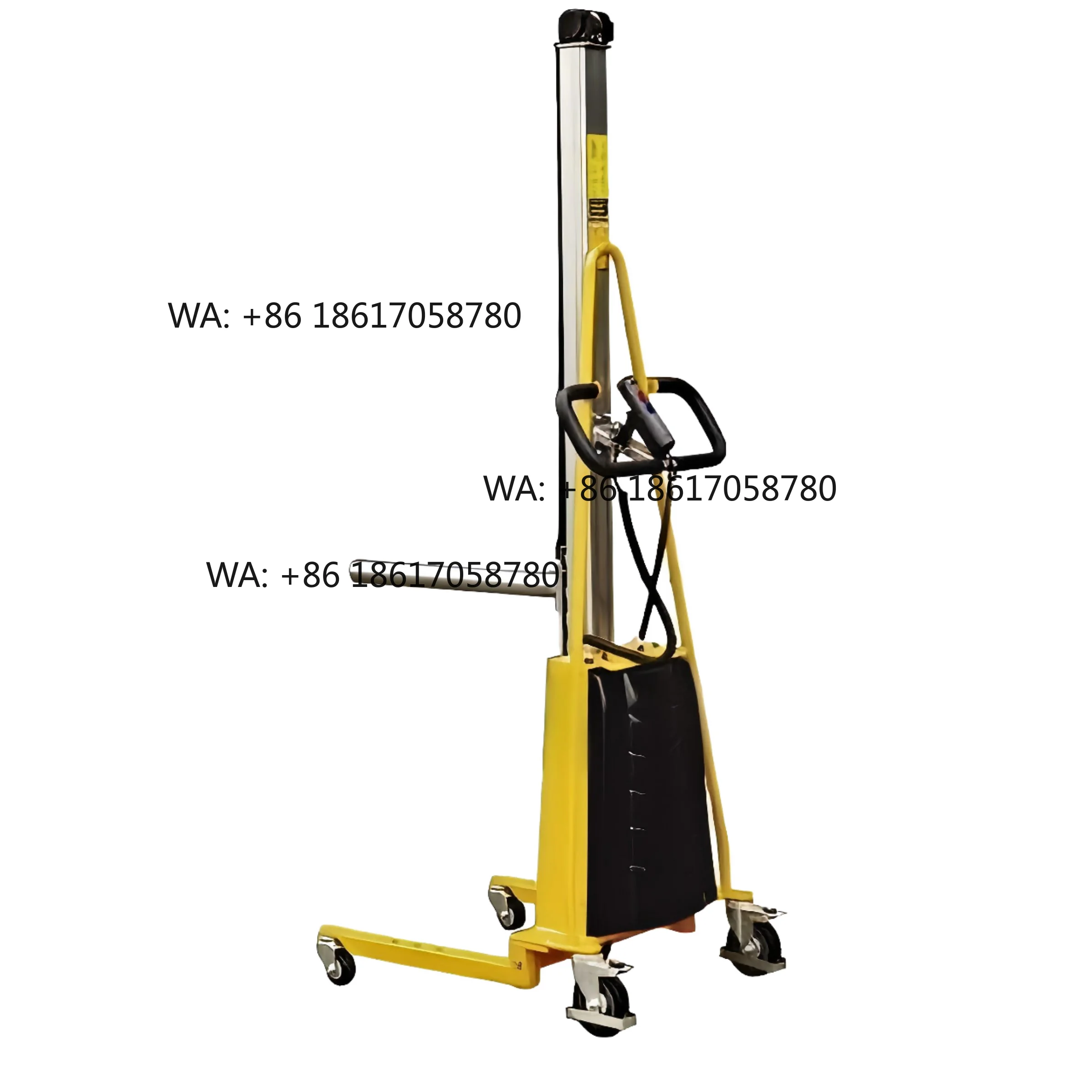 200kg Capacity Reel Trolley Mobile Electric Roll Lifter with Spindle Perfect for Printing & Textile Rolls