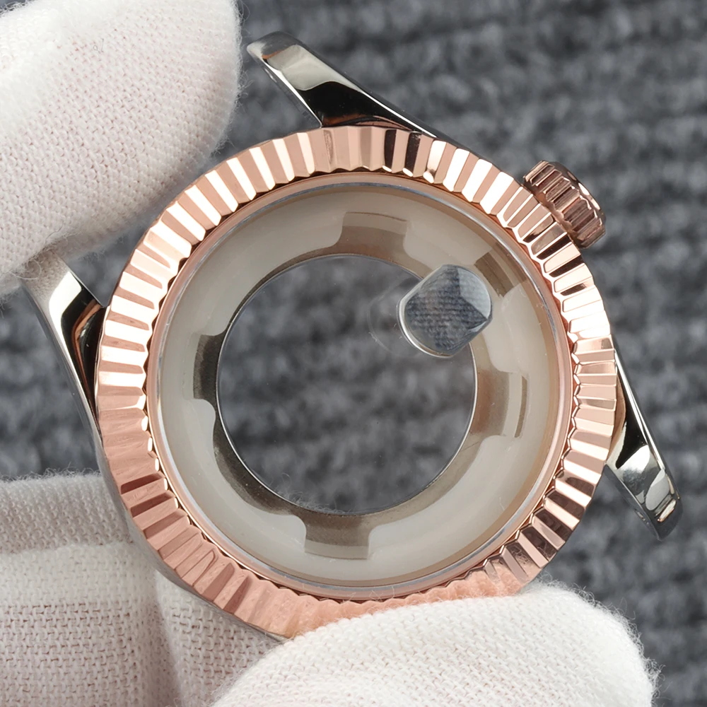 nh05-33mm-lady's-case-rose-silver-sapphire-glass-watch-case-for-seiko-nh05-movement-25mm-dial-stainless-steel-jubilee-bracelet