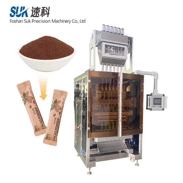 Chocolate Cocoa Stick Packing Machine High Output 4 Lane 6 Lane Multi Lanes For Pellet  Packing Machine