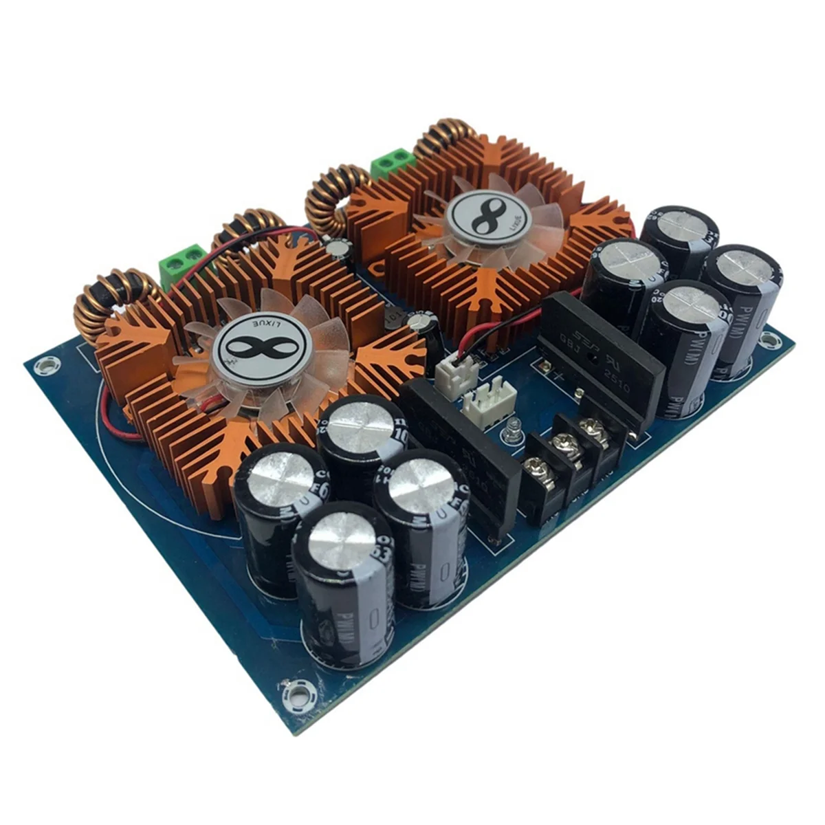 

XH-M254 High Power TDA8954TH Dual Core Digital Amplifier Board with Fan 420Wx2 Audio Amplifier Module