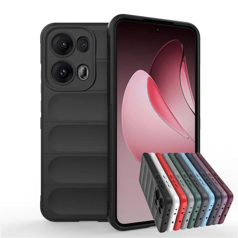 For OPPO Reno13 Pro 5G Cover For OPPO Reno 10 11 12 13 Pro 5G Case Shockproof Rubber Silicone Protective Bumper For Reno 13 Pro