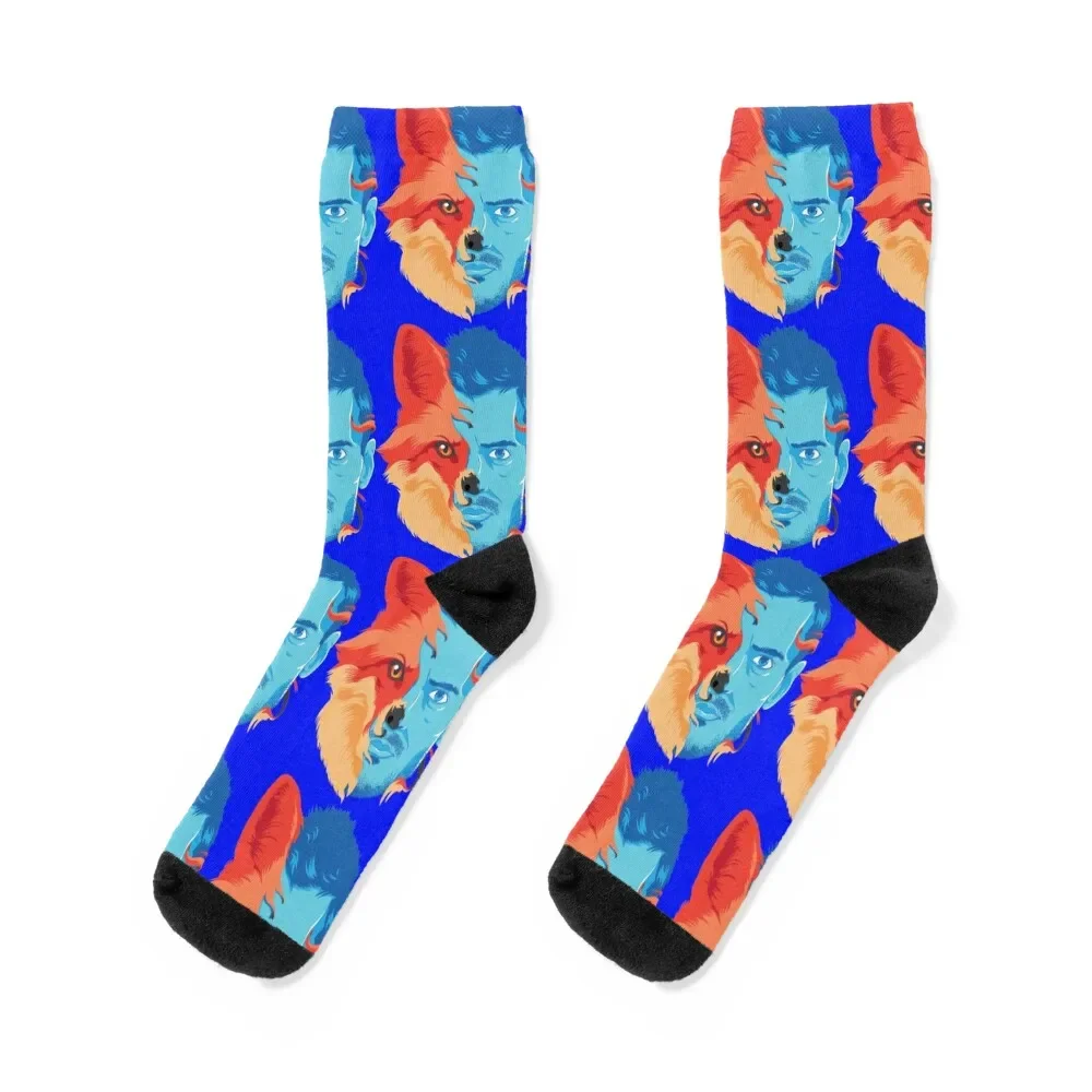 

Jamie Vardy Leicester's Lone Wolf Socks hiking man basketball ankle Male Socks Women's