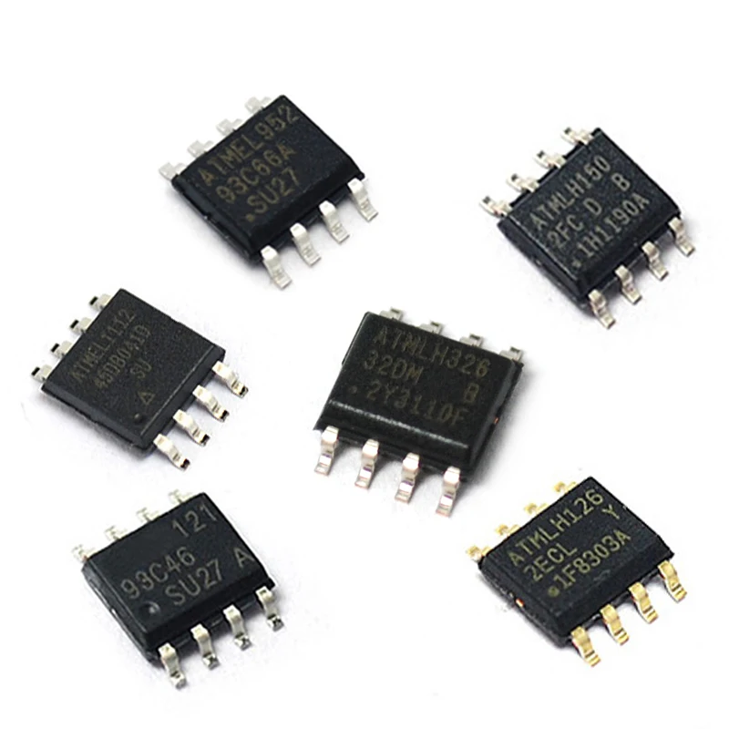 Chip de Memória 1PCS AT24C02 AT24C0101/04B/08/512/256/AT93C66A 8-pin SOP8