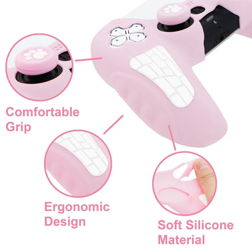 Wireless Handle Light And Smooth Ultra-thin Protective Sleeve Protective Shell Bare Metal Feel Silicone Game Handle Red