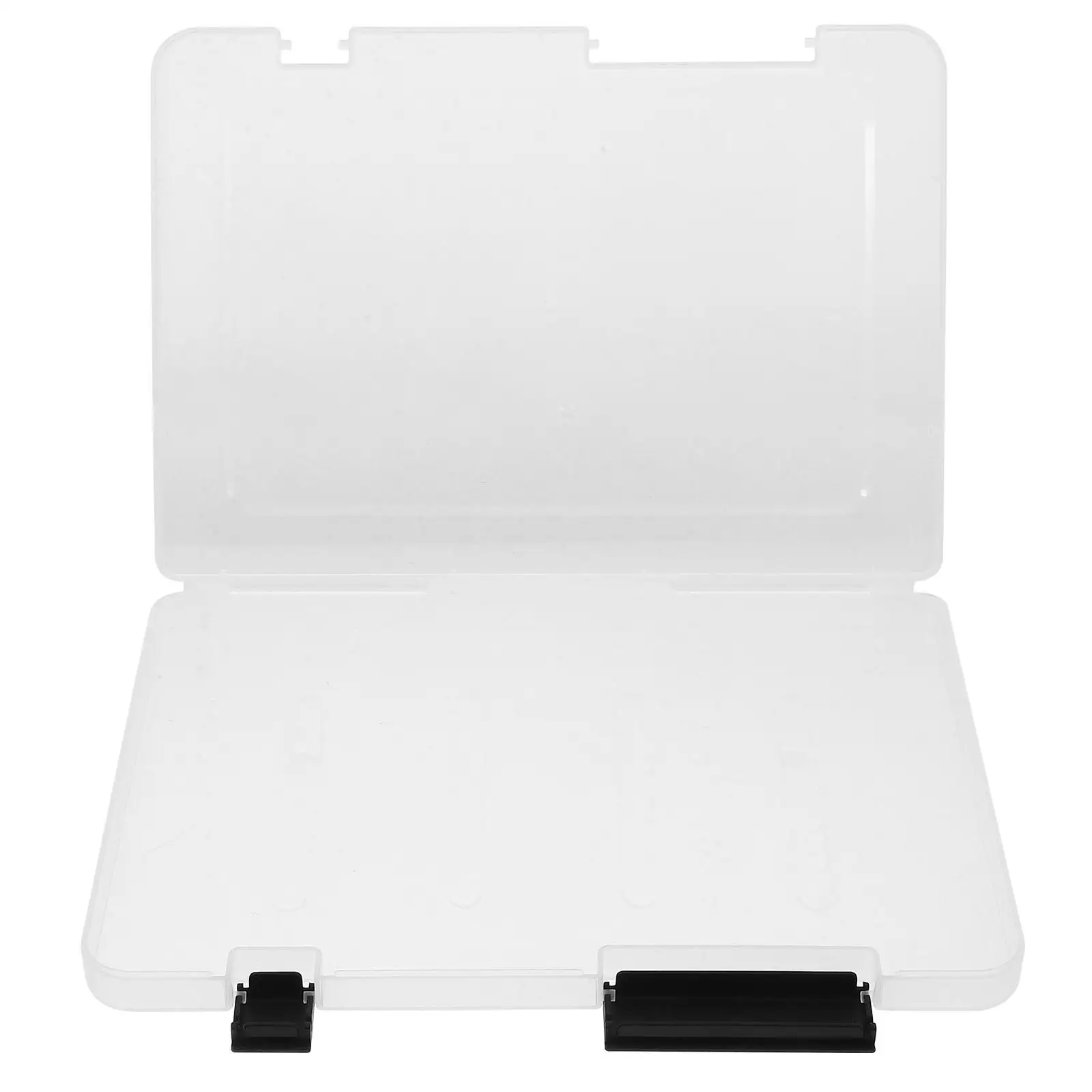 

Document Storage Box Clear Desk Organizer Office Supplies Holder Dust-proof Magazine Container Stackable Plastic Bin