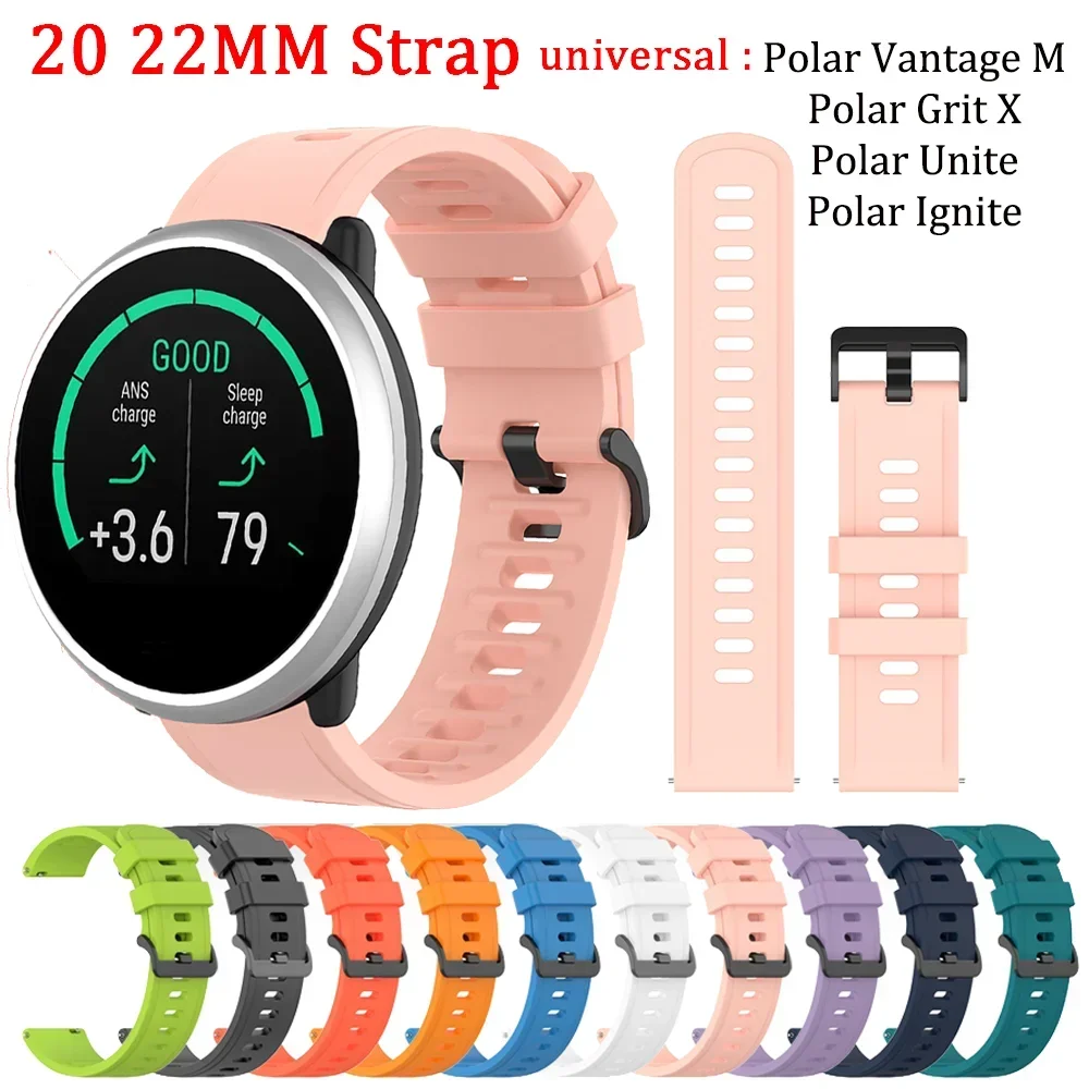 

Soft Silicone Band for Polar lgnite/unite Smart Watch Band Sport Bracelet for Polar Vantage M/Grit X Wrist Strap Accessories