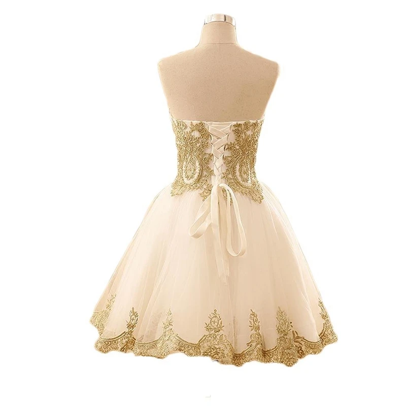 ANGELSBRIDEP Sweetheart Short Homecoming Queen abiti per la laurea Lace Appliques corsetto Lace-up Back Tulle Plus Size