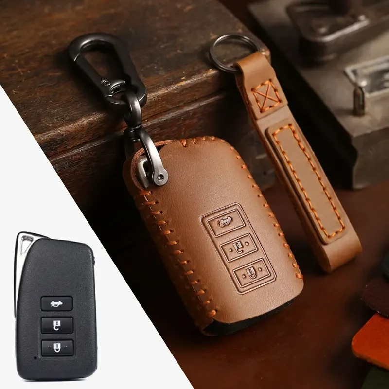 

1pc Leather Car Key Cover Case For Lexus NX GS RX IS ES GX LX RC 200 250 350 LS 450H 300H Keychain Keyring Auto Key Cover