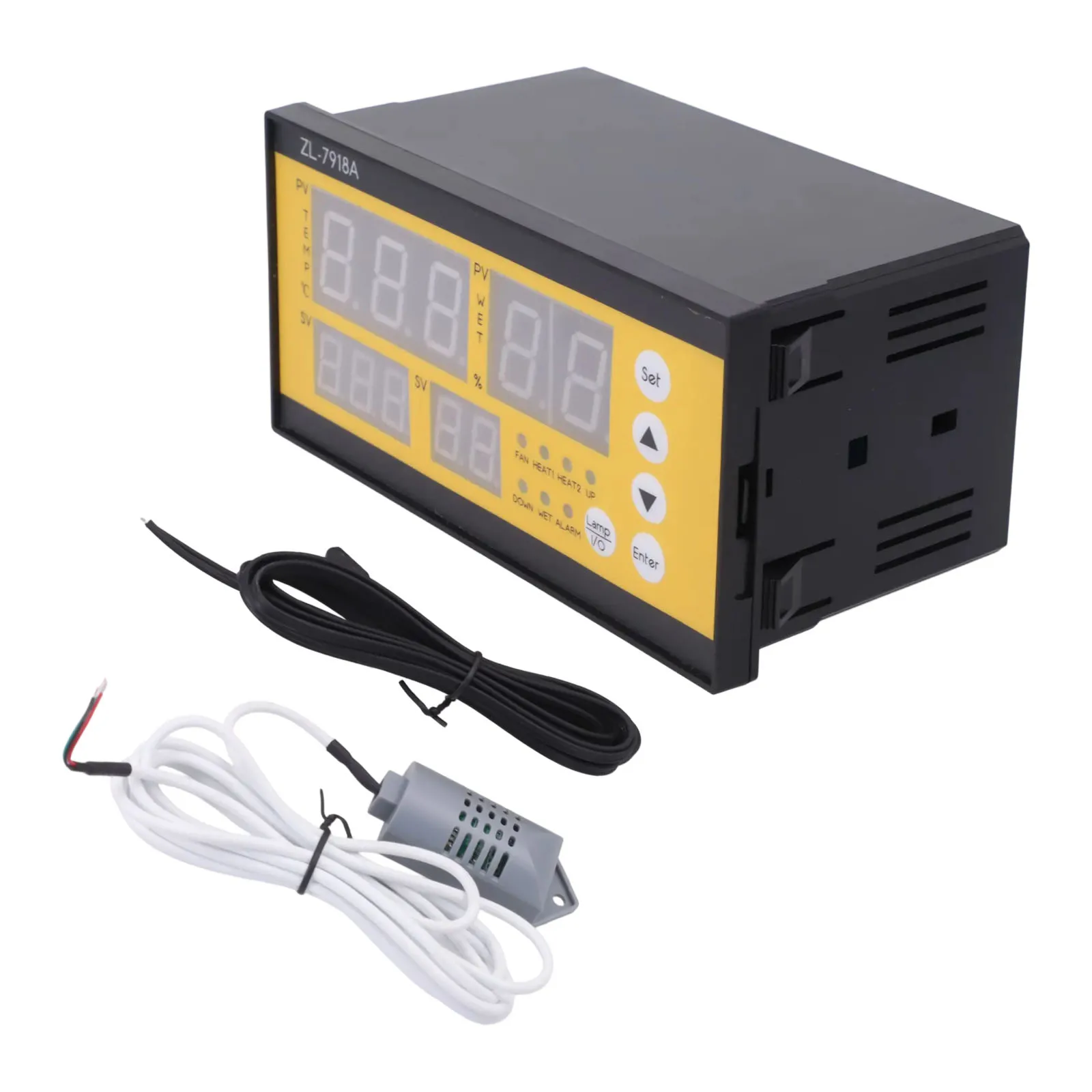 ZL-7918A Multi-Function Temperature Humidity Controller LCD Display For Egg Incubator Mushroom Cultivation Climate Control Senso