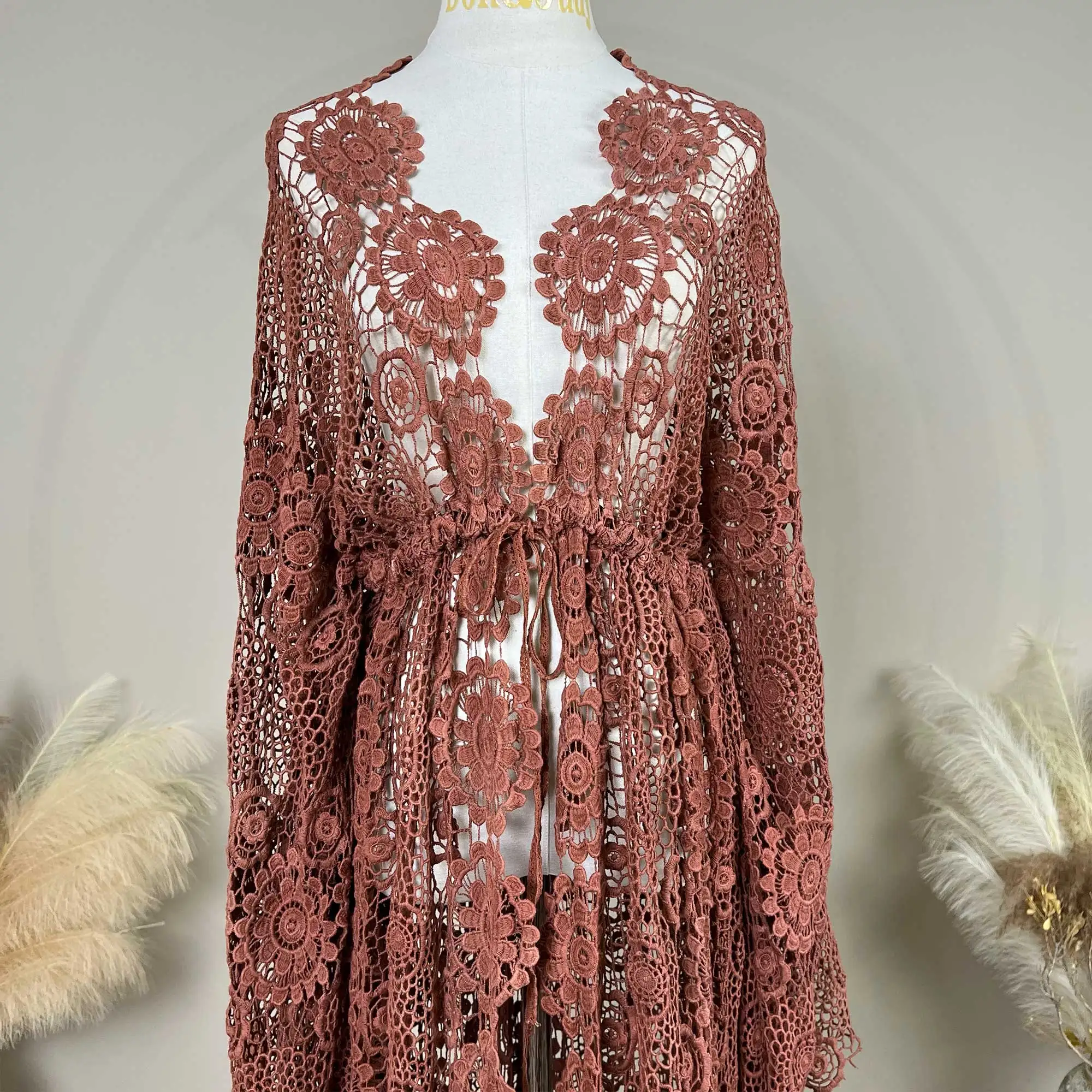 Don&Judy Boho Maternity Dress Vintage Cotton Pregnancy Photography Evening Party Robe Maxi Non-maternity Gown Photo Prop 2023 view 6
