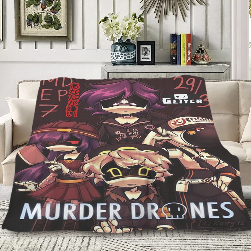 Fleece Blanket T-Murder Droness Sofa Winter Warm Winter Blankets Microfiber Bedding Fluffy Soft Blankets King Size Blanket Knee