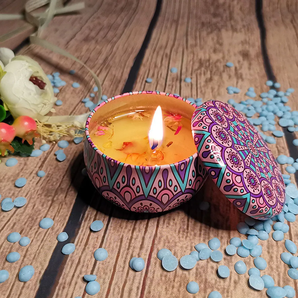 Freshing Plant Extract Fragrance Candle Colorful Decorative Candle For Living Room Home