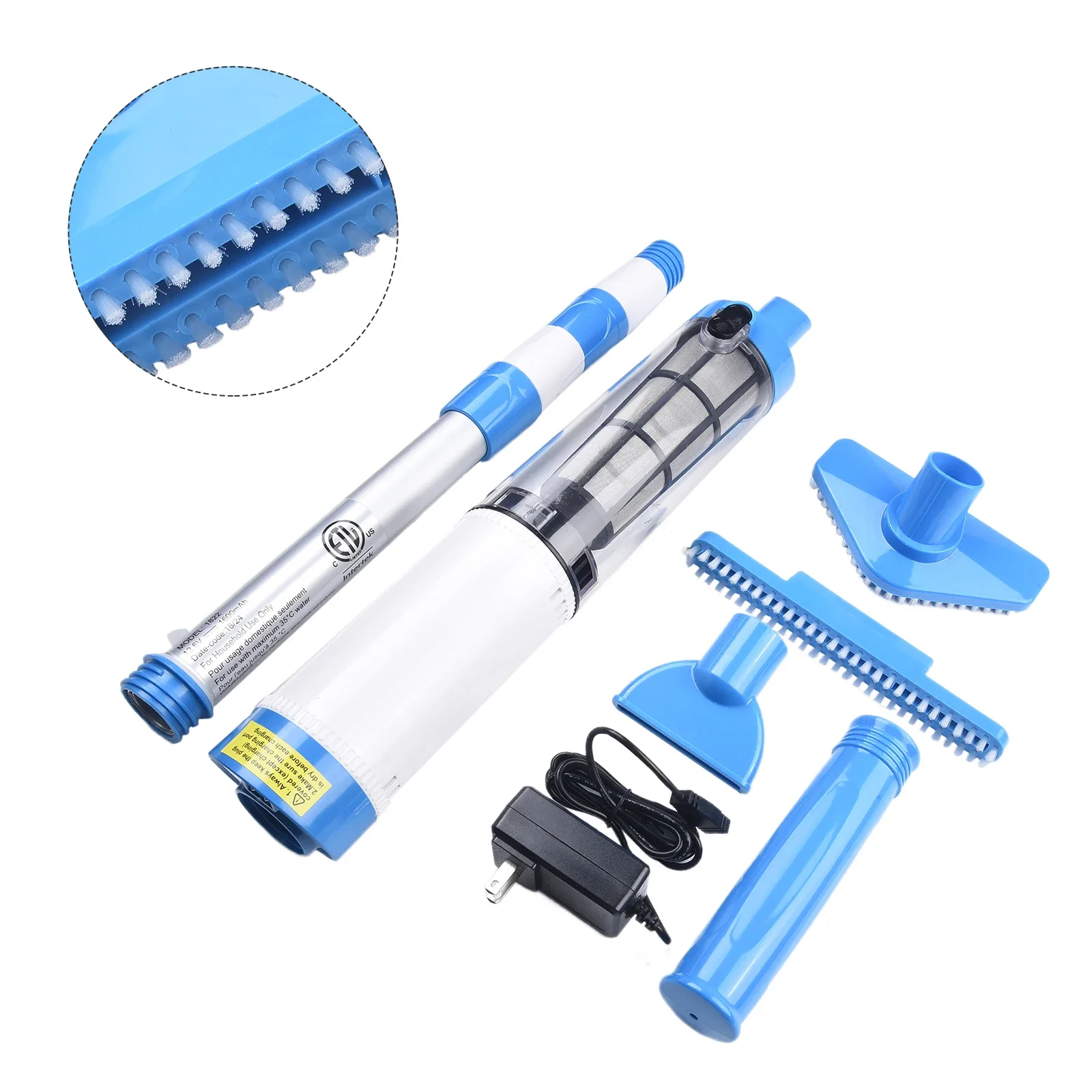 1Set Efficient Cordless Pool Vacuum Rechargeable Handheld Cleaner For Spas Hot Tubs Outdoor Living Pools Power Cleaning-Tools