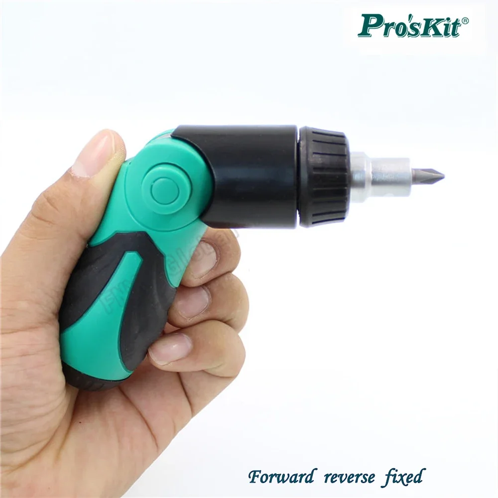 Pro'sKit 6 in 1 SD-9817 Multi-functional Ratchet Screwdriver Set Replaceable Household screwdriver sub set Repair removal tool