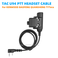 Walkie talkie Airsoft Tactical 7.1mm Headset Adapter U94 PTT For Baofeng Radio UV-82 UV-5RE UV-6R BF 888S Quansheng K5 KENWOOD