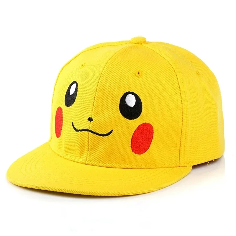 Pokemon Anime Baseball Cap Cartoon Pikachu Gengar Hat Adjustable Pokemon Cosplay Hip Hop Cap Girls Boys Kids Birthday Toys Gifts