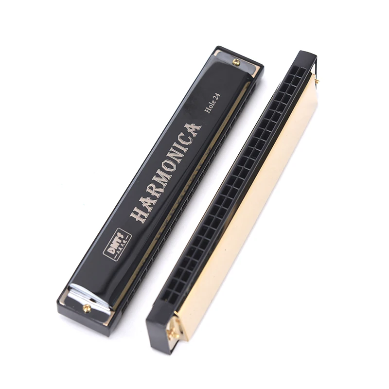 1pc Professional 24 Hole Harmonica Mouth Metal Organ for Beginners Musical Instruments Harmonica Harp Harmonium Blues