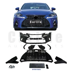 Car bumpers parts Lexus IS IS250 IS300 ISF 2013 2014 2015 2016 year facelift to 2021 4IS model with bumpers grilles