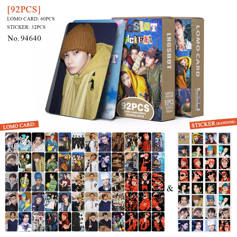 

Набор из 55/92 карточек K-pop айдолов LNGSHOT: Новый альбом SHOT CALLERS, фотокарточки знаменитостей, OHYOU, RYUL, WOOJIN – коллекция подарков для фанатов