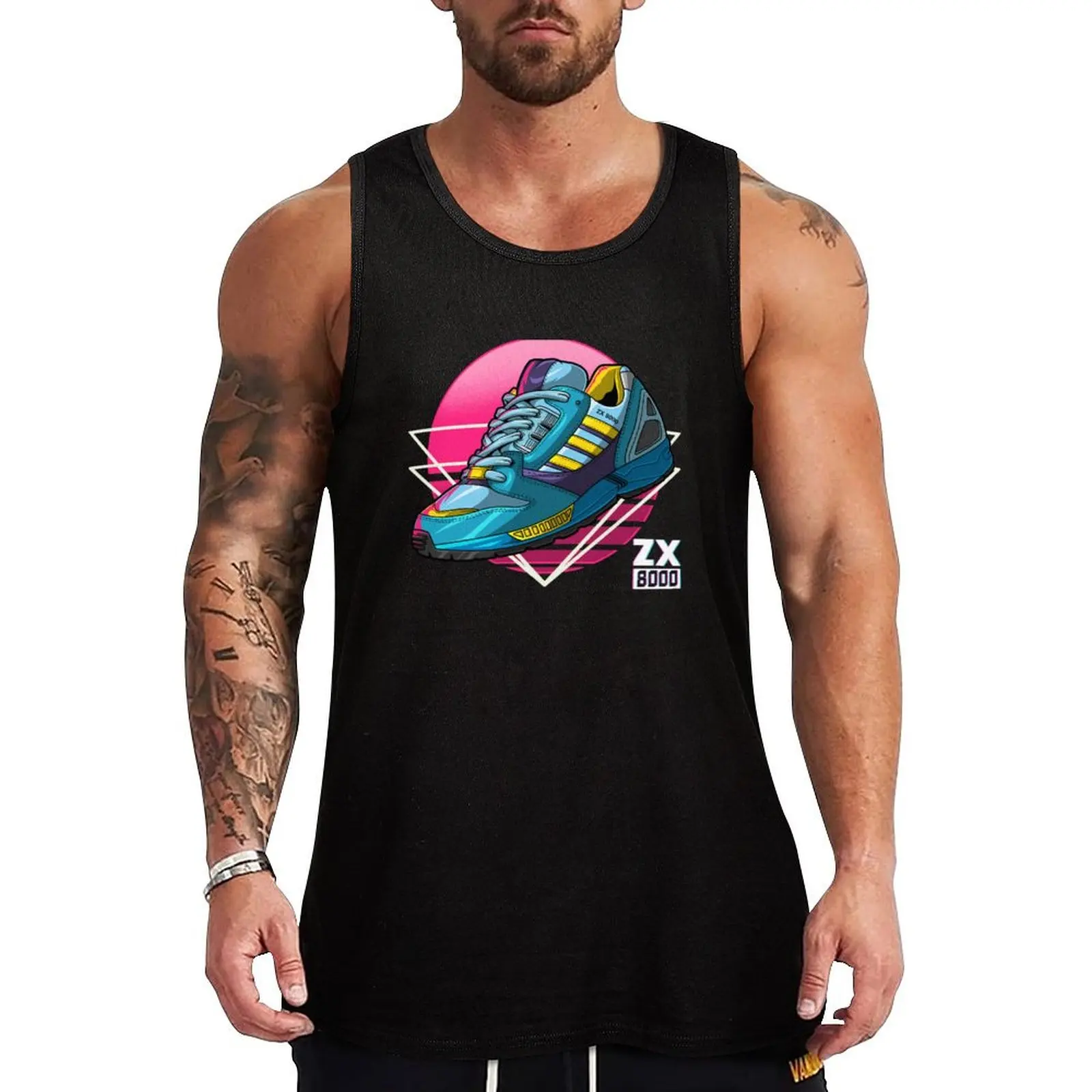 

Zx Aqua 8000 Sneaker Lifestyle ninetees Retro Runner Torsion Tank Top Men's t shirt gym training accessories