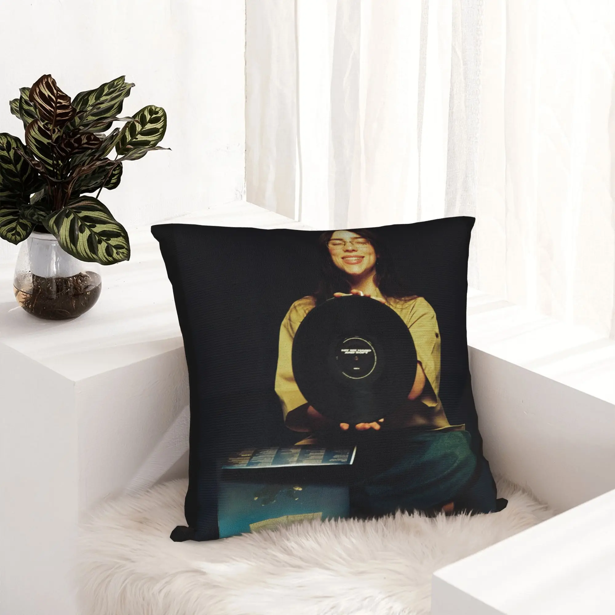 Billies Hit Me Hard And Soft Pillowcase Printed Fabric Cushion Cover Decorative  Pillow Case Cover Home Zipper 45X45cm