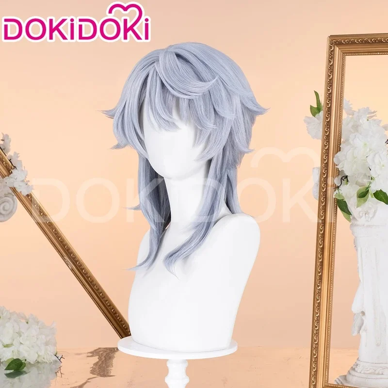 3,v;5'h\8/IN STOCK Cosplay Game Honkai:Star Rail DokiDoki Men 48cm Grey Layered Gradient Wig Sunday Wings E7;j'9.g\2/ view 4