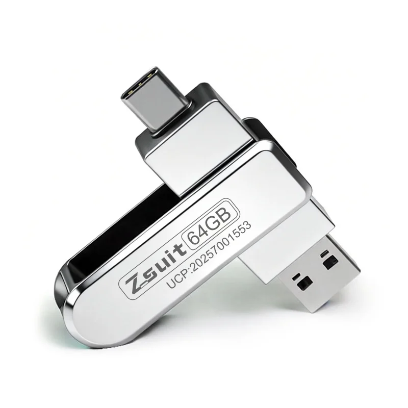 64G USB Flash Drive Typec Dual-interface High-speed USB Mobile Phone Computer Dual-purpose Audio Genuine USB Flash Drive