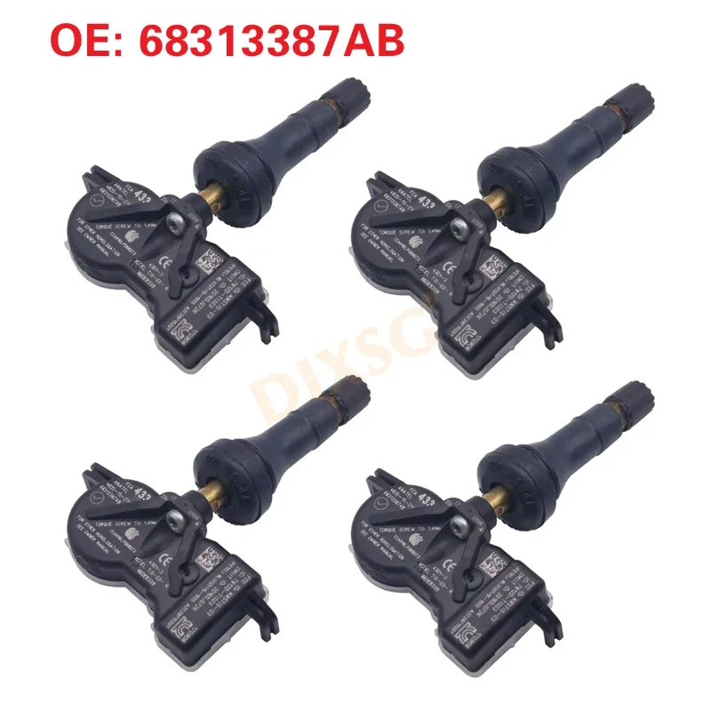 68313387AB TPMS FOR 2016-2021 Jeep Grand Cherokee Compass Dodge Durango Fiat 500x 433MHz TPMS SENSOR TYRE PRESSURE SENSOR