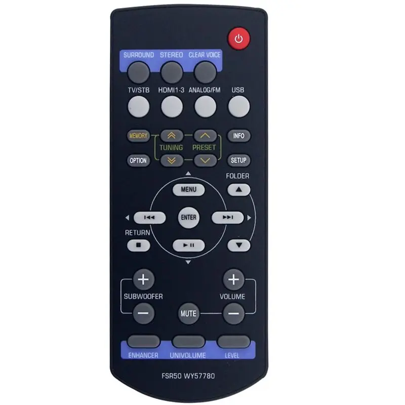 [NEW A09R!】 Replace Remote Control For FSR50 WY57780 SR-301 Sound Bar