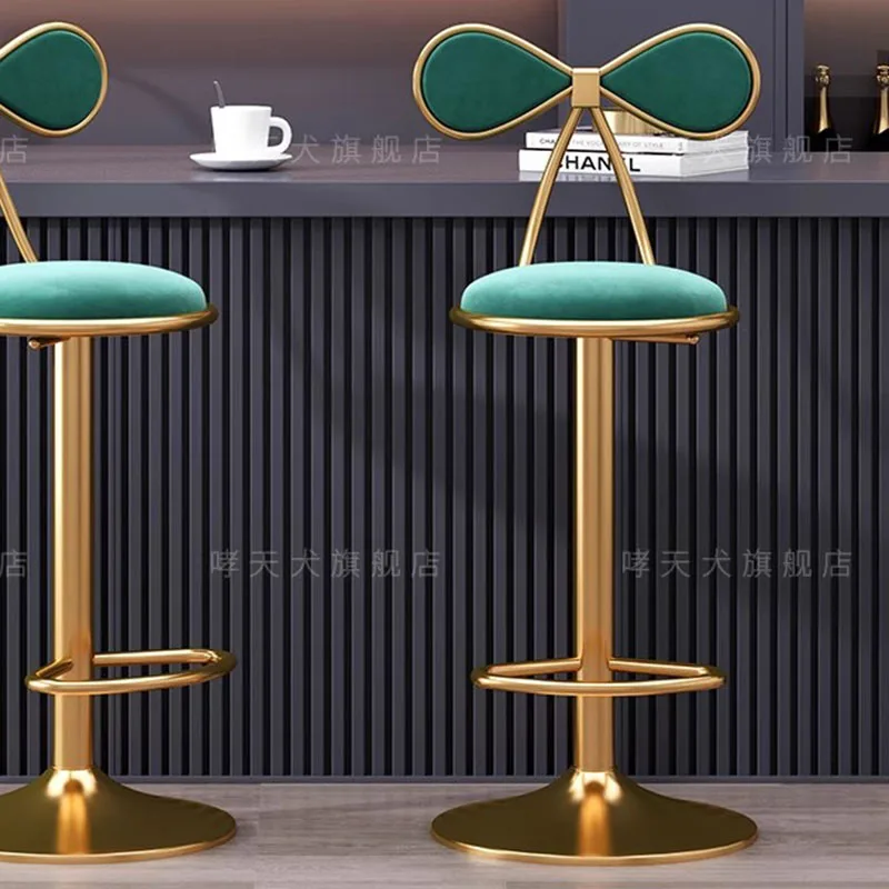 مقاعد للبار بتصميم عرش للمطاعم مصنوعة من الجلد قابلة للتعديل لغرفة النوم ومقاعد معدنية بسيطة لأثاث جناح صالة تابوريتي ألتو