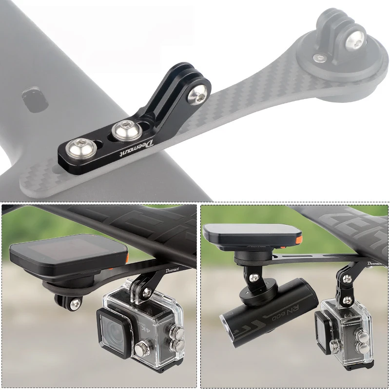 

Road Bike Integrated Handlebar Extender Drop Handlebar Light Mount Stand Gopro Bracket Lamp Extension Holder Cycling Accessories