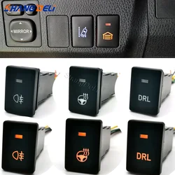 Car LED DRL Light Radar Power On Off Camera Mirror Switch Button for Mitsubishi Outlander Eclipse Cross 2018 Pajero Sport triton