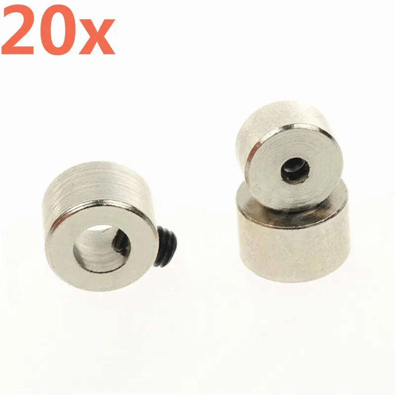 20pcs Landing Gear Wheel Adapters D2.1mm 3.1mm 4.1mm 5.1mm Model RC Airplane RC Plane Chocks Parts DIY Remote Control Helicopter