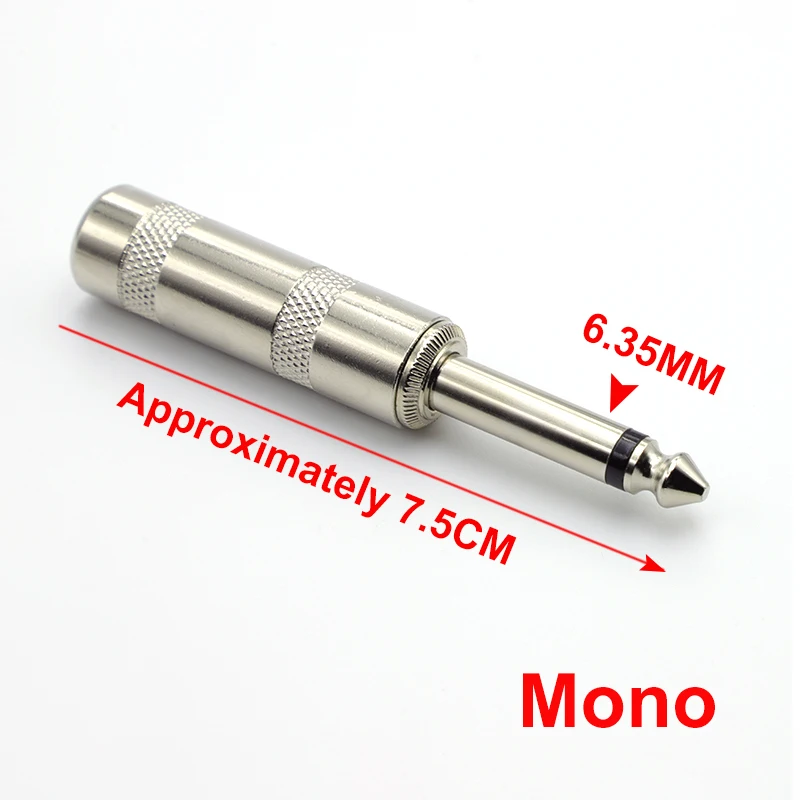 6.35mm assembly type plug microphone male 6.3 single tone plug 6.35 guitar plug   speaker line connector